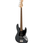 0378601569 Fender Affinity Series Jazz Bass, Laurel Fingerboard, Black Pickguard, Charcoal Frost Metallic