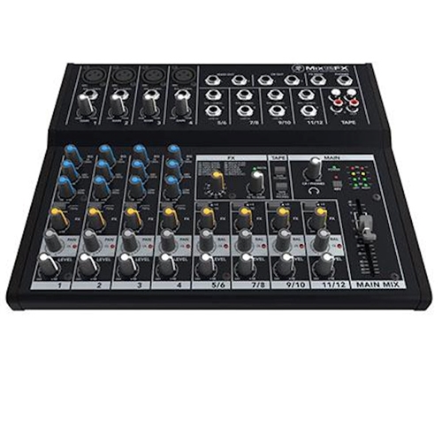 More Headphones Xpix Desktop Studio Mic Stand Mackie Mix Series Mix12FX 12-Channel Compact Mixer and Premium Bundle with Dynamic Microphone