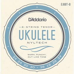 D'addario EJ88T8 D'Addario EJ88T-8 Nyltech Ukulele Strings 8-String Tenor